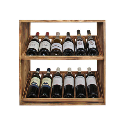 Vinovault модульна винна полиця з горілої сосни