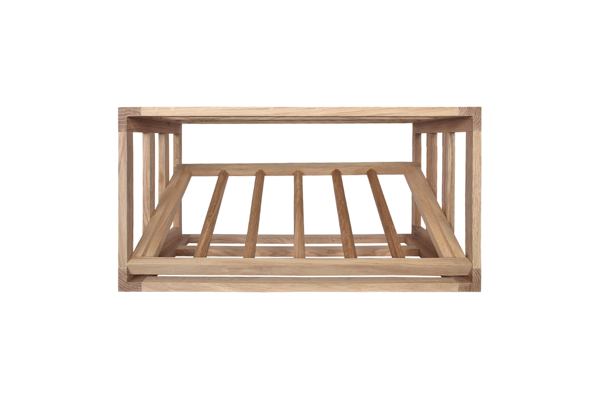 Half Mia Oak - front(1) Winenest винний тримач із дубового дерева з високою гнучкістю