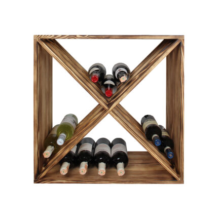 Vinovault модульна винна полиця з горілої сосни