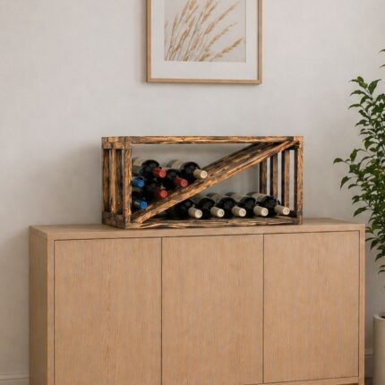 Винний стелаж - Half Eva - Горіла сосна