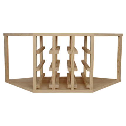 Кутовий винний стелаж - Half Jax - Дуб