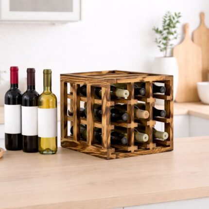 Винний стелаж - Jay - Горіла сосна