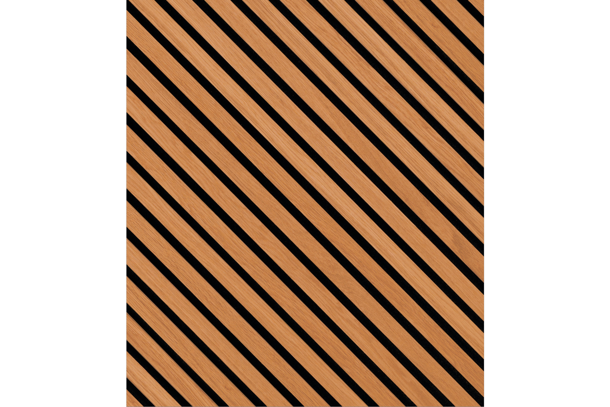 Acoustic panel-diagonal-oak oil