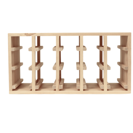 Винний стелаж горизонтальний - Half Reese - Сосна