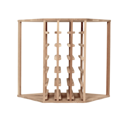 Кутовий винний стелаж - Jax - Дуб