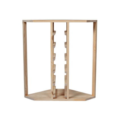 Кутовий винний стелаж - Nia - Сосна